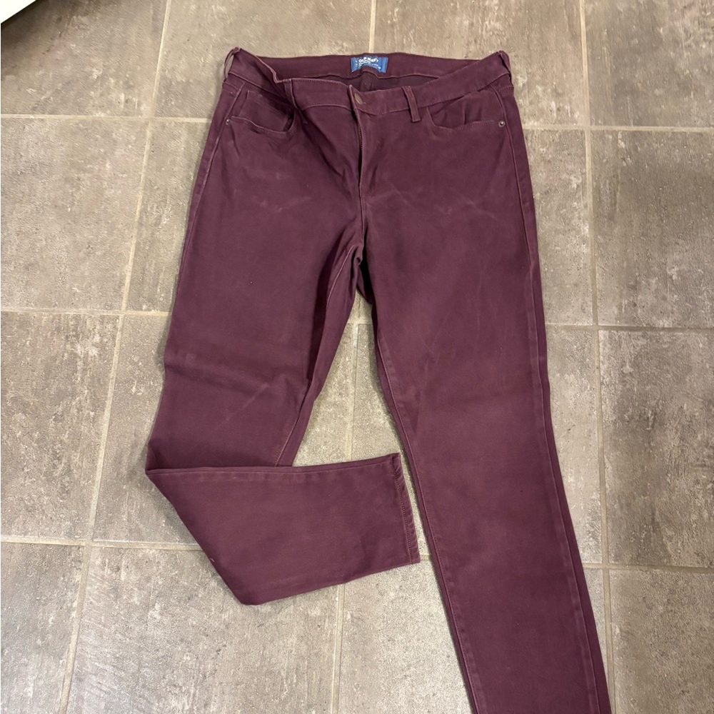Old Navy Deep Plum Slim Pants